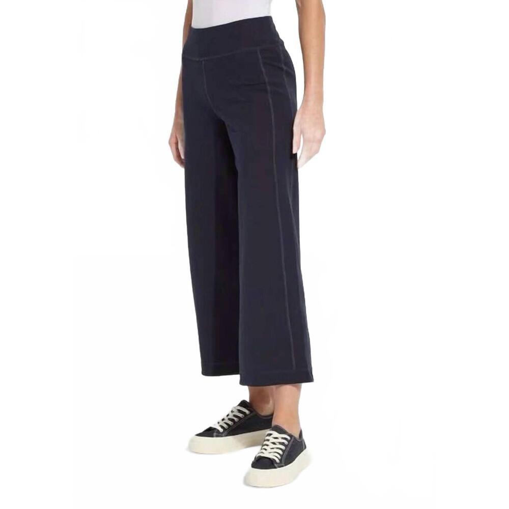 NEW LYSSE jovie reversible crop jogger pants in blue